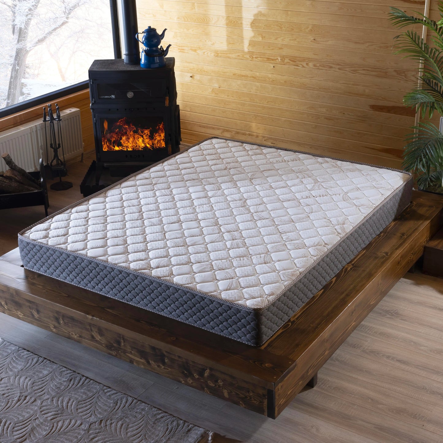 mubahyatak Full Ortopedik Bamboo Golden Star Yaylı Yatak