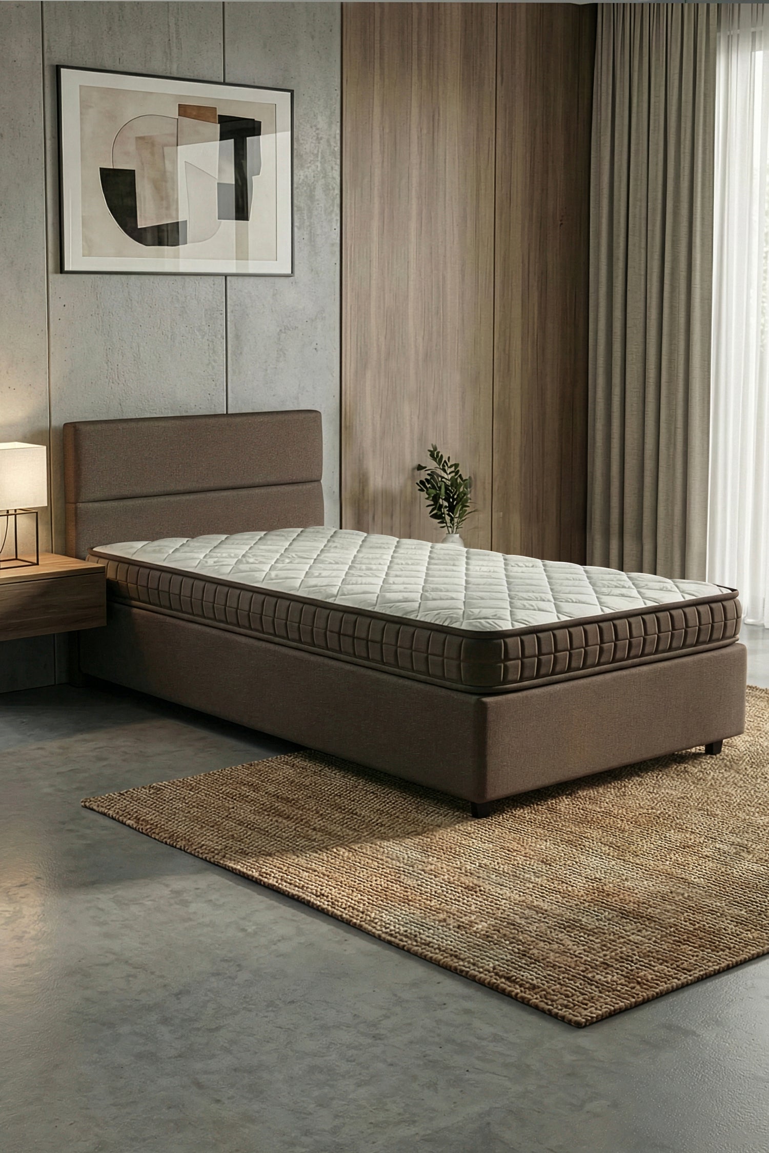 Tek Kişilik Full Ortopedik Bamboo Yaysız Sünger Yatak 90x190