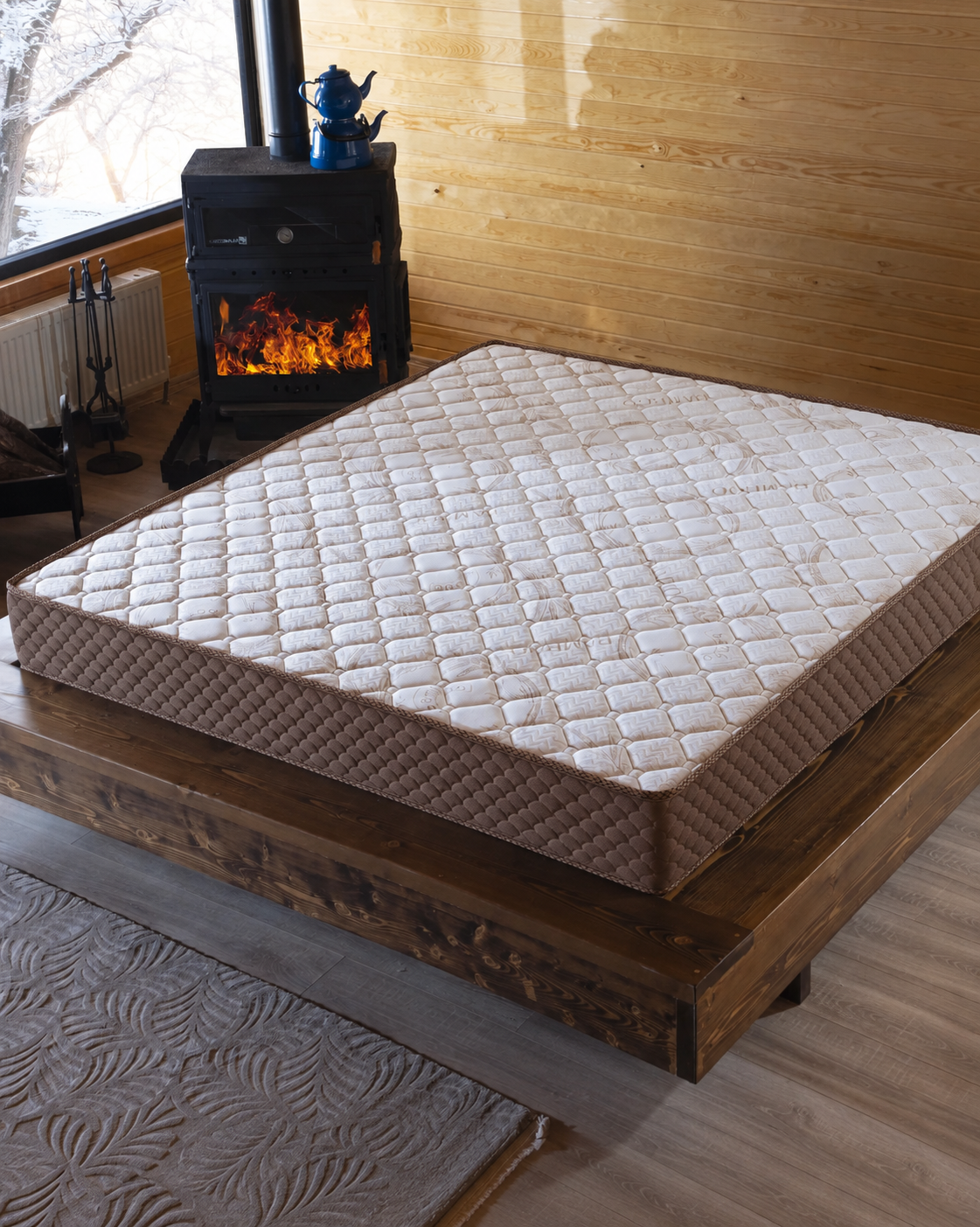 mubahyatak Full Ortopedik Bamboo Golden Star Yaylı Yatak