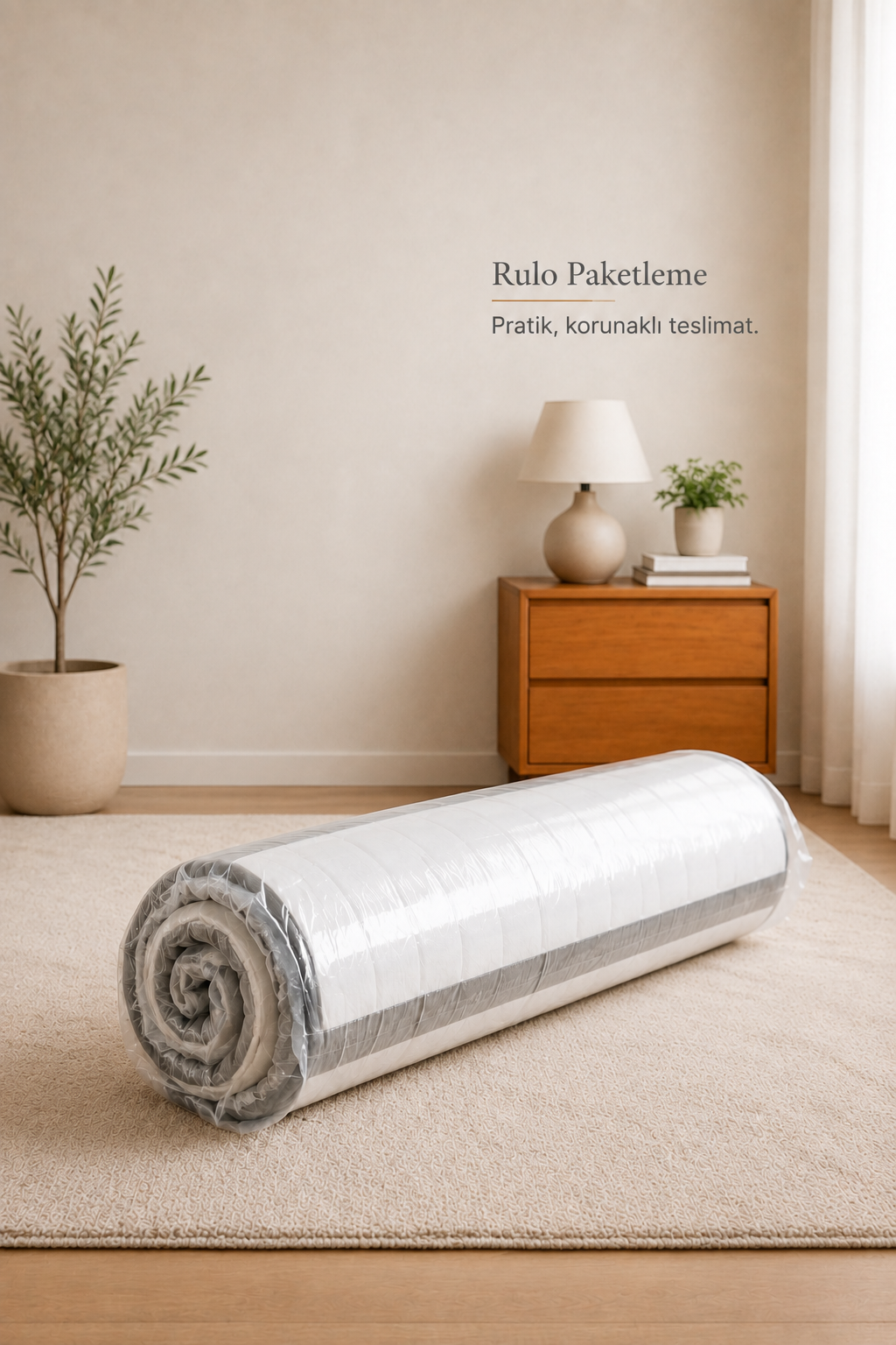 Rüya Full Ortopedik Yaylı Yatak Ölçü Seçenekli Roll Pack